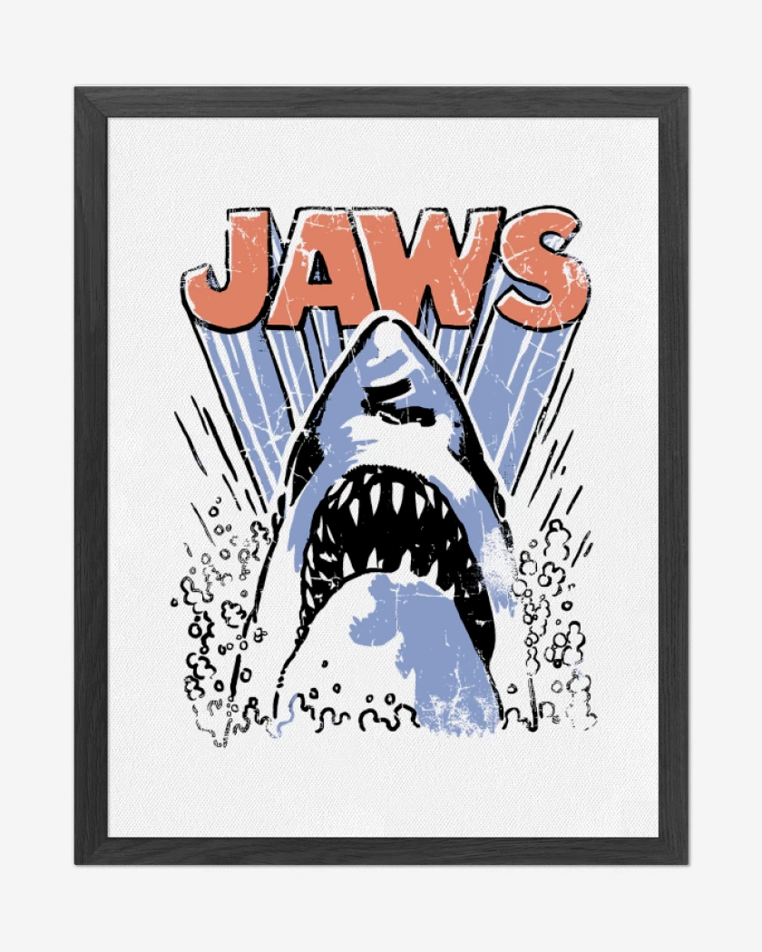 Cuadro decorativo Blanco de Jaws
