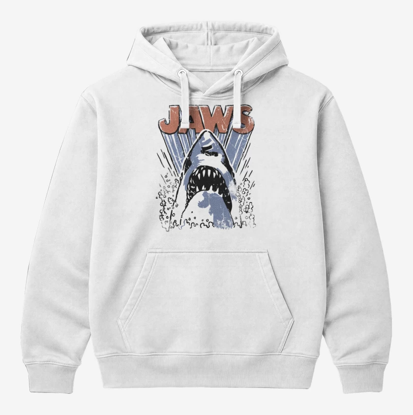 Polerón Canguro Blanco de Jaws
