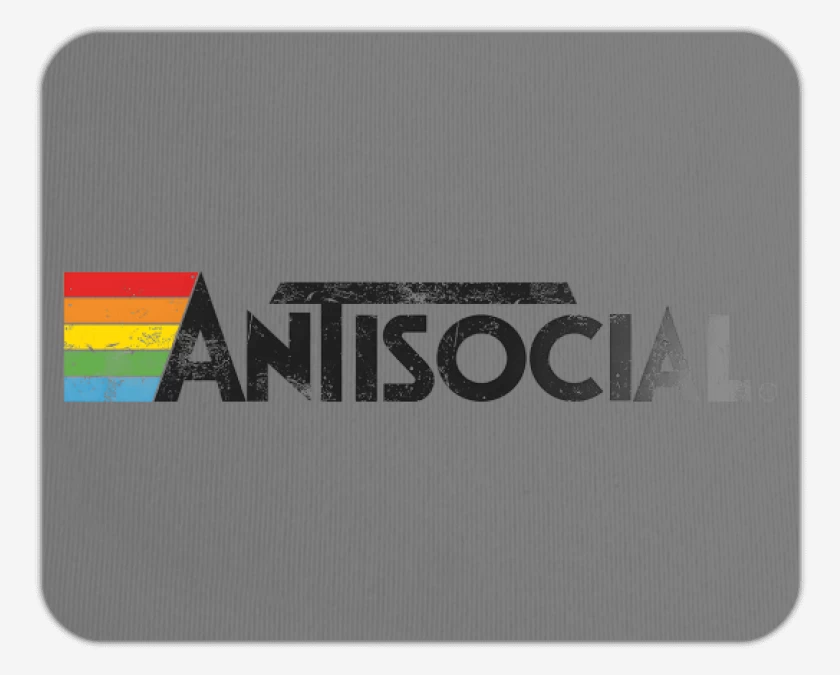 Mousepad Gris Melange de Antisocial