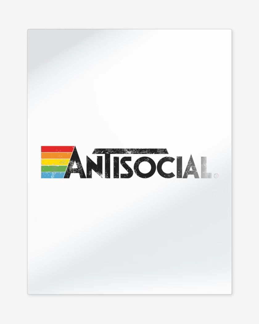 Print metalico Blanco de Antisocial