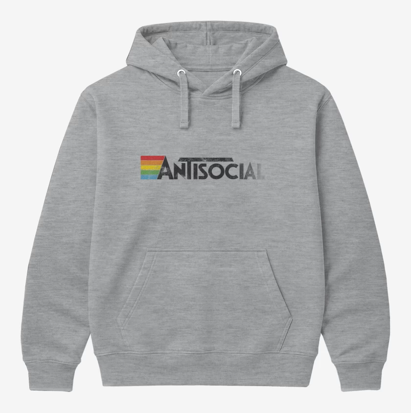 Polerón Canguro Gris Melange de Antisocial