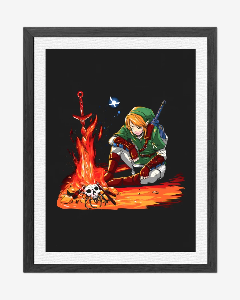 Cuadro decorativo Link Fogata