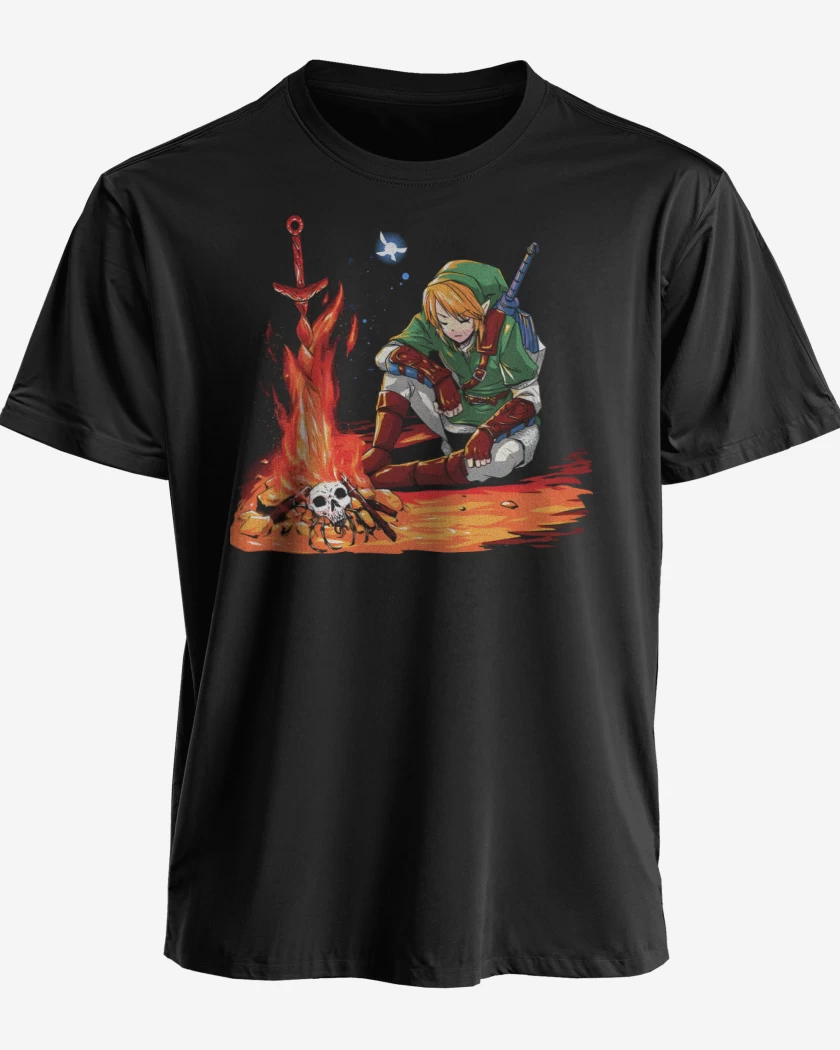 Polera premium Negro de Link Fogata