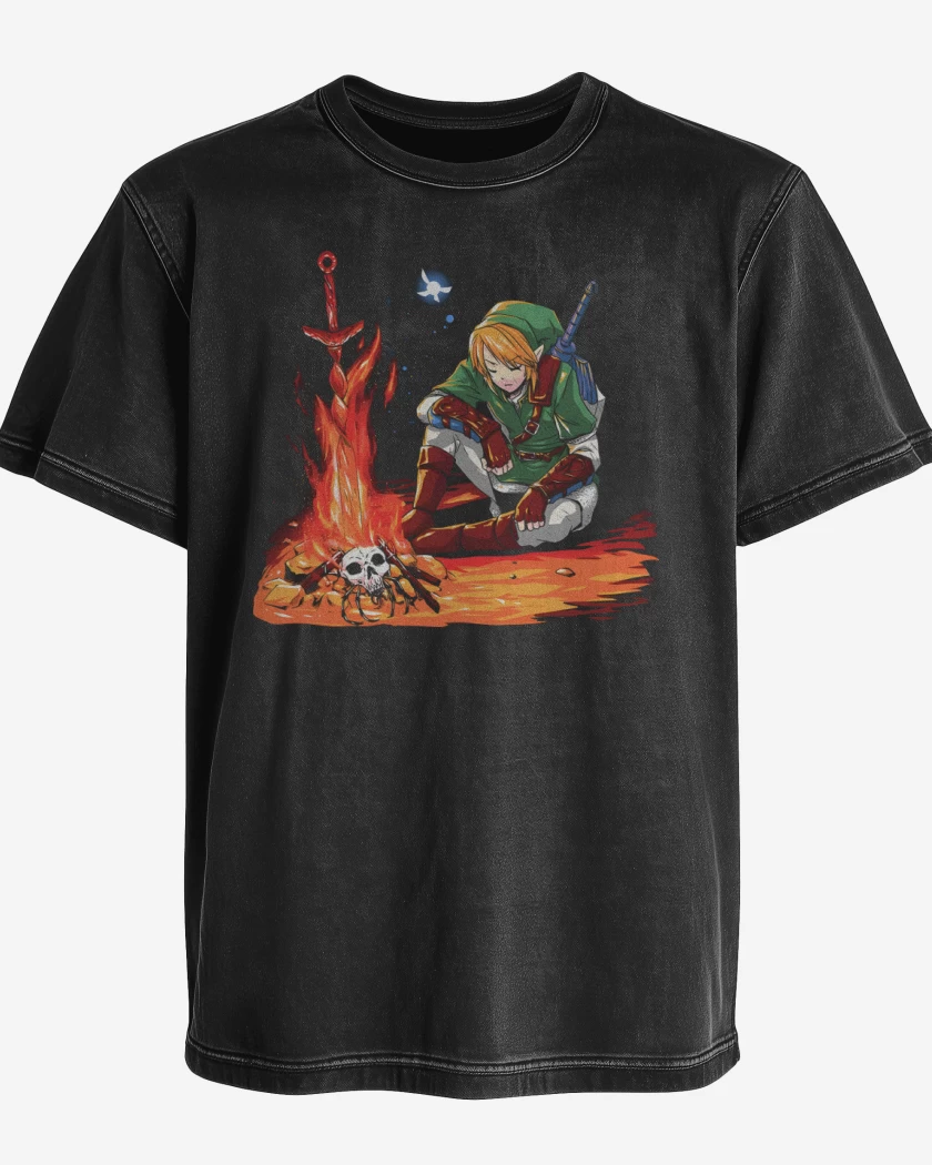 Polera desgastada Link Fogata