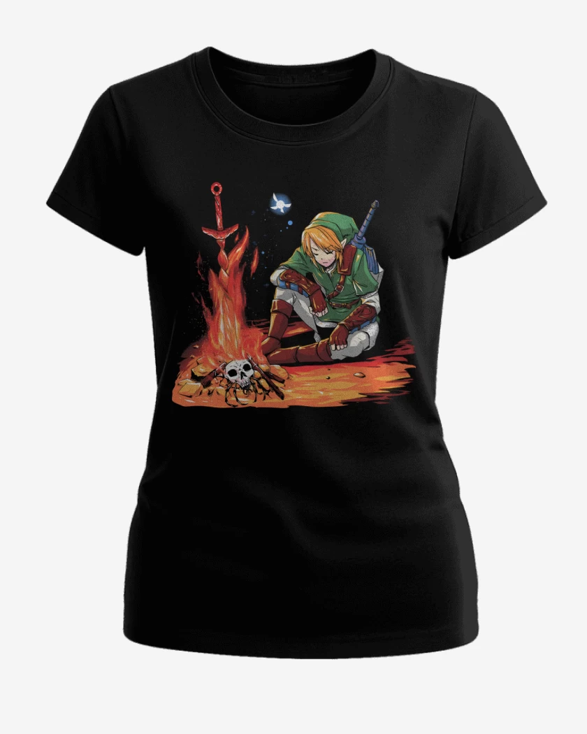 Polera de Mujer Negro de Link Fogata