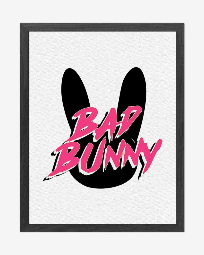 Cuadro decorativo Blanco de Bad Bunny