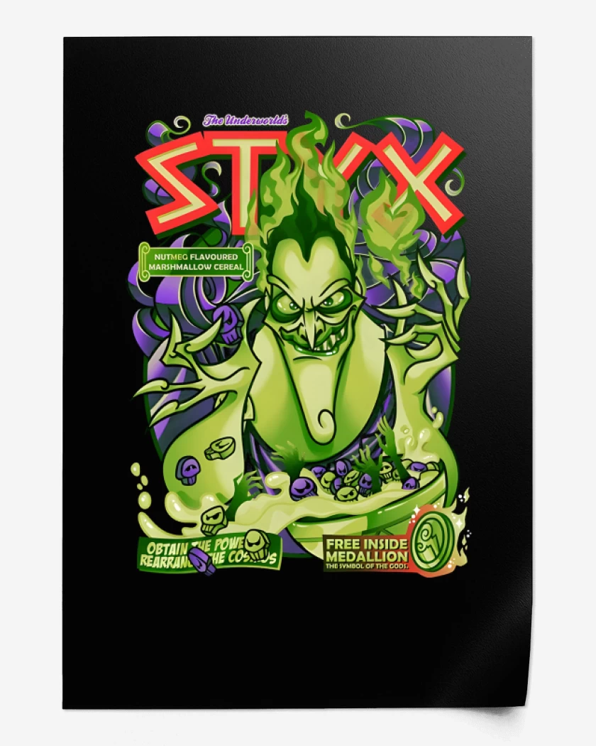 Print Negro de The Underworld Styx 