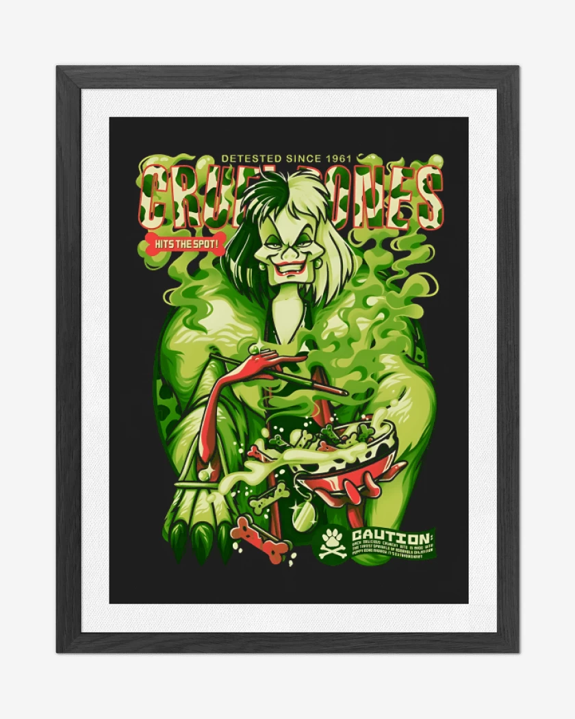 Cuadro decorativo Negro de Cruel Bones