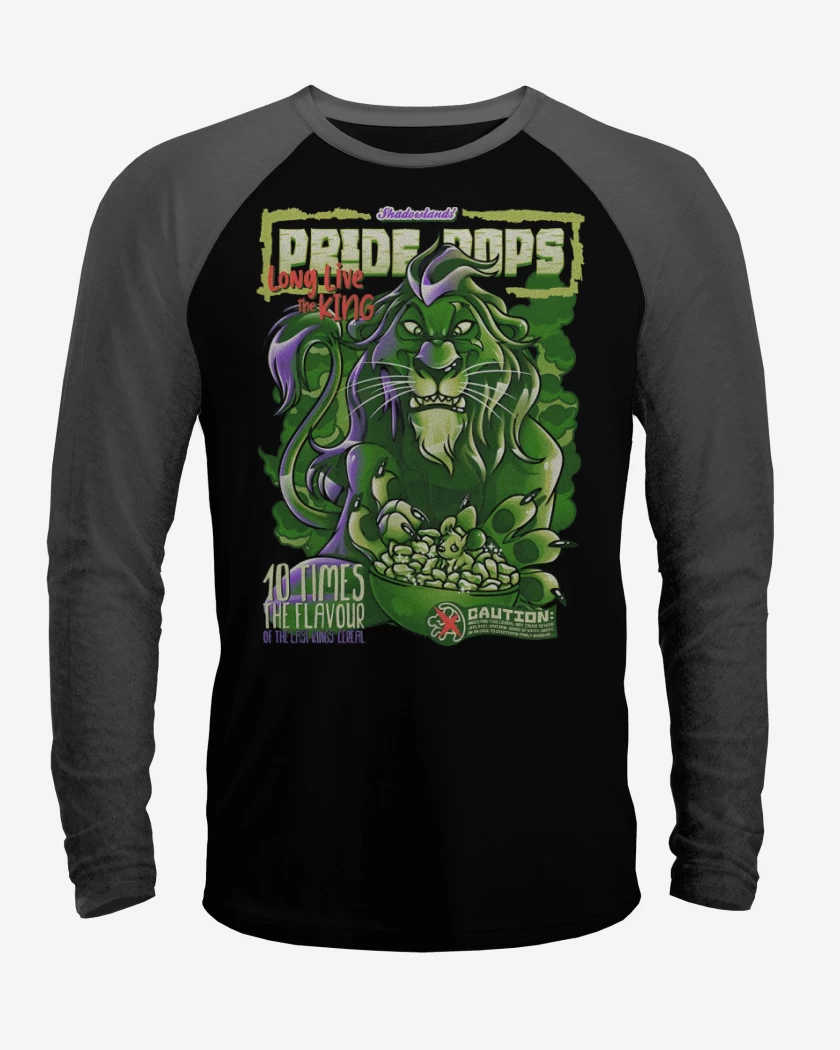 Polera Raglan Negro / Negro Heather de Shadowlands