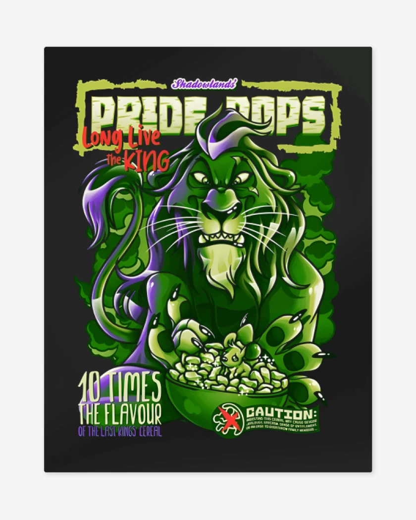 Print metalico Negro de Shadowlands