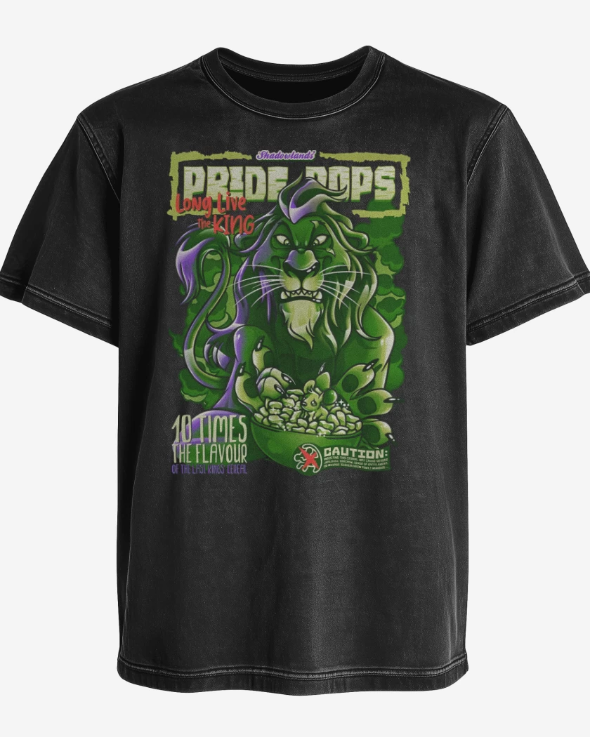 Polera desgastada Negro de Shadowlands