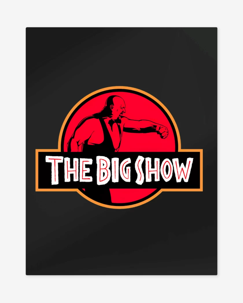 Print metalico Negro de The big Show