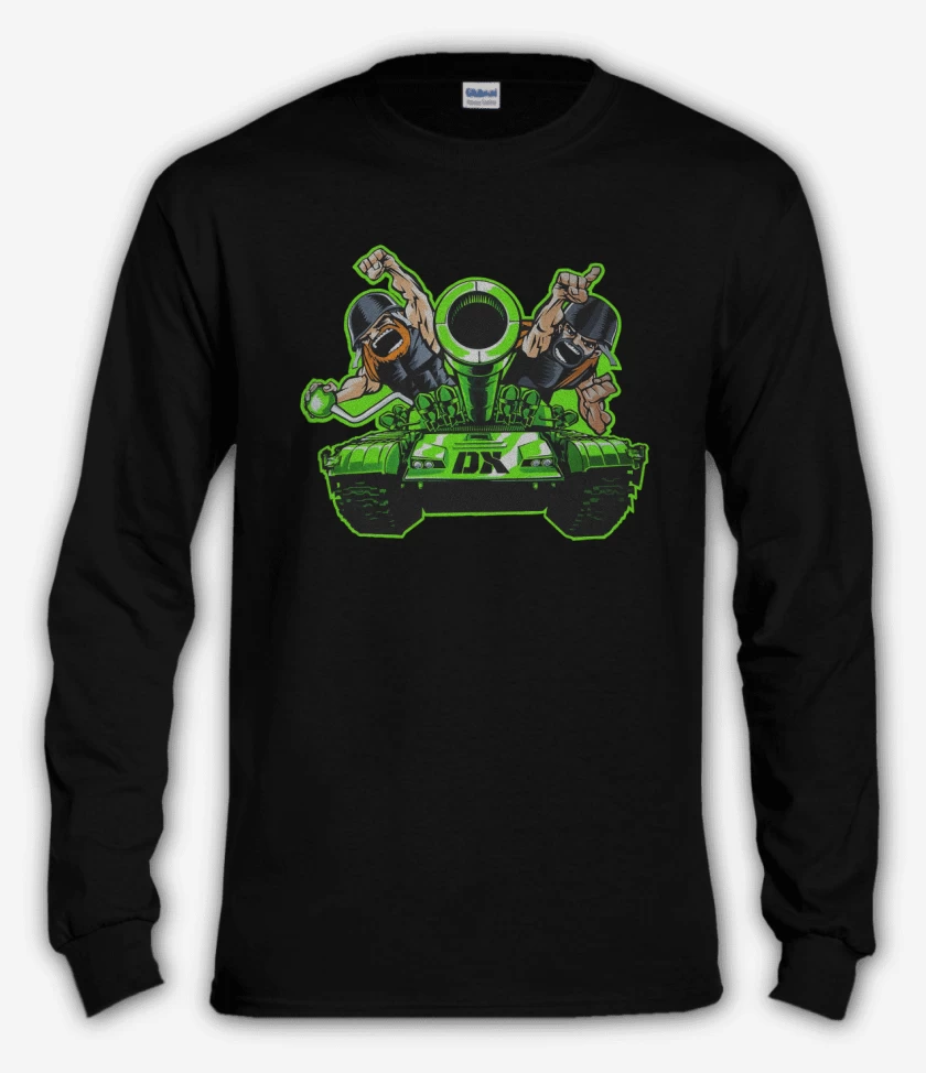 Polera manga larga Negro de Dx