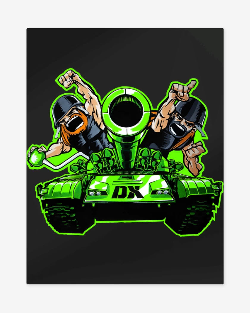 Print metalico Negro de Dx