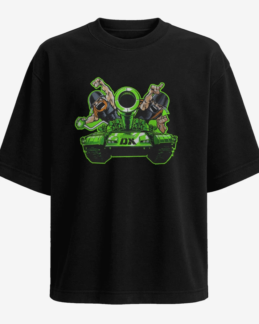 Polera Oversize Negro de Dx