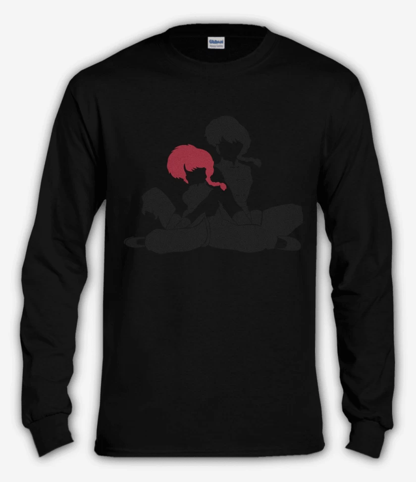 Polera manga larga Negro de Ranma
