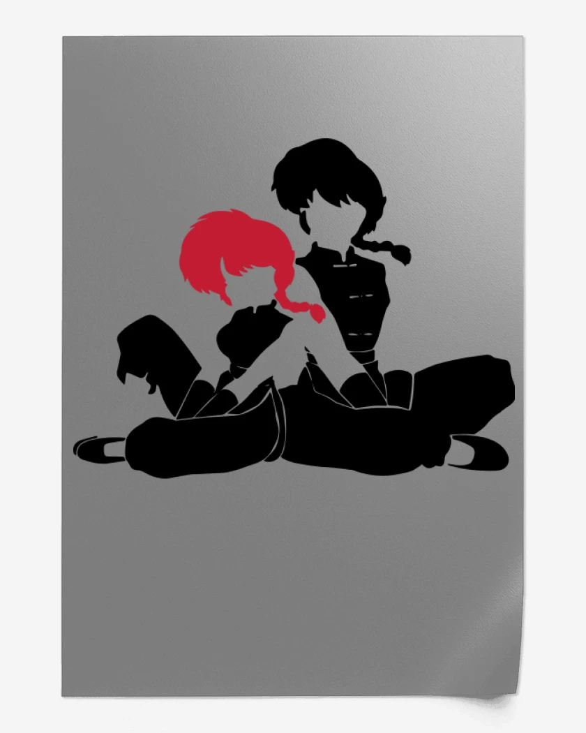 Print Gris Melange de Ranma