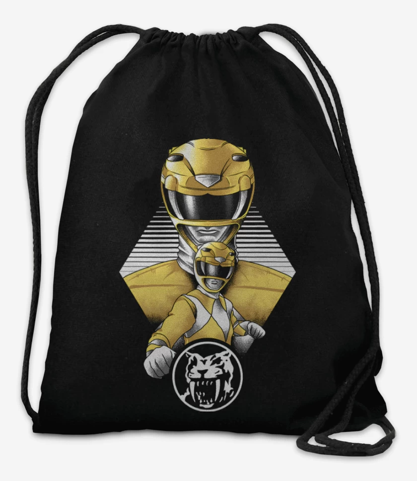 Mochila Negro de Yellow Ranger