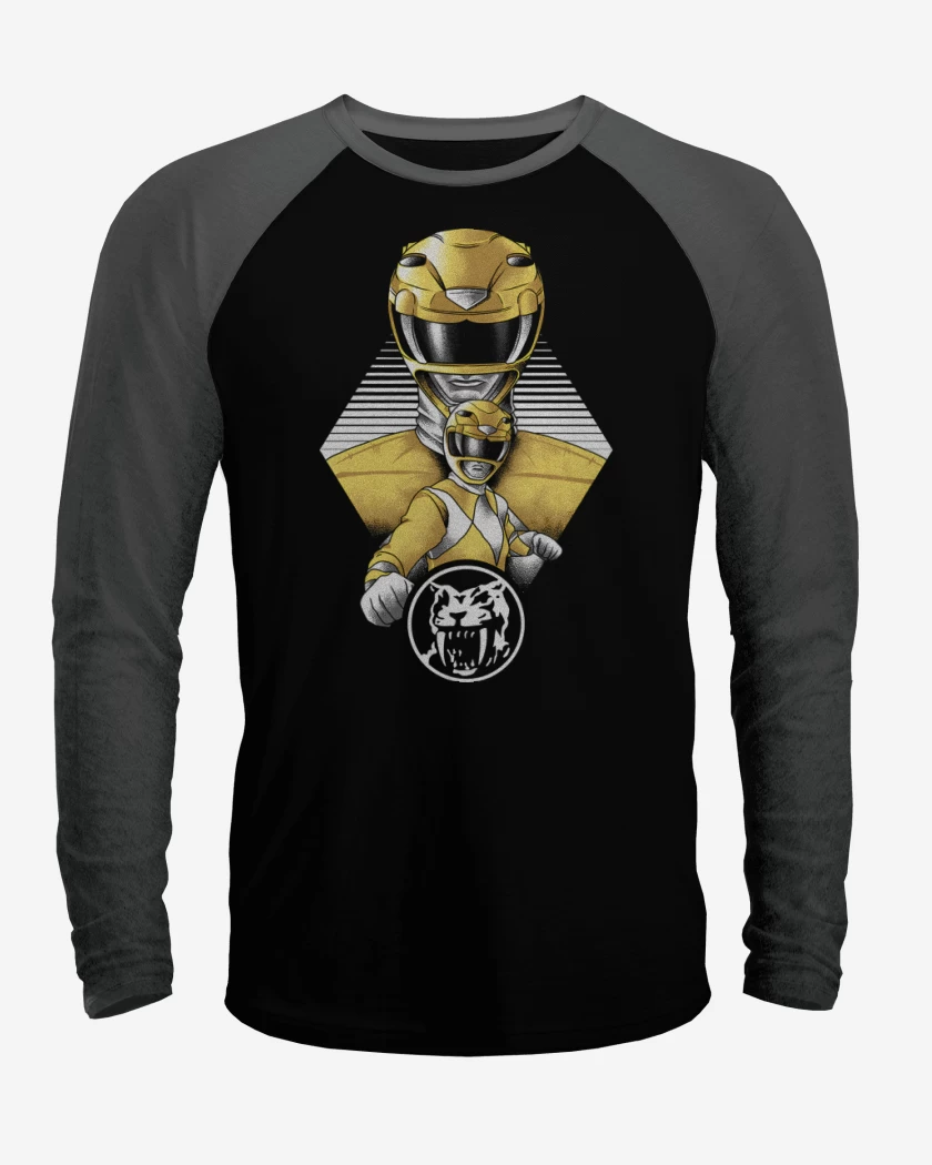 Polera Raglan Negro / Negro Heather de Yellow Ranger