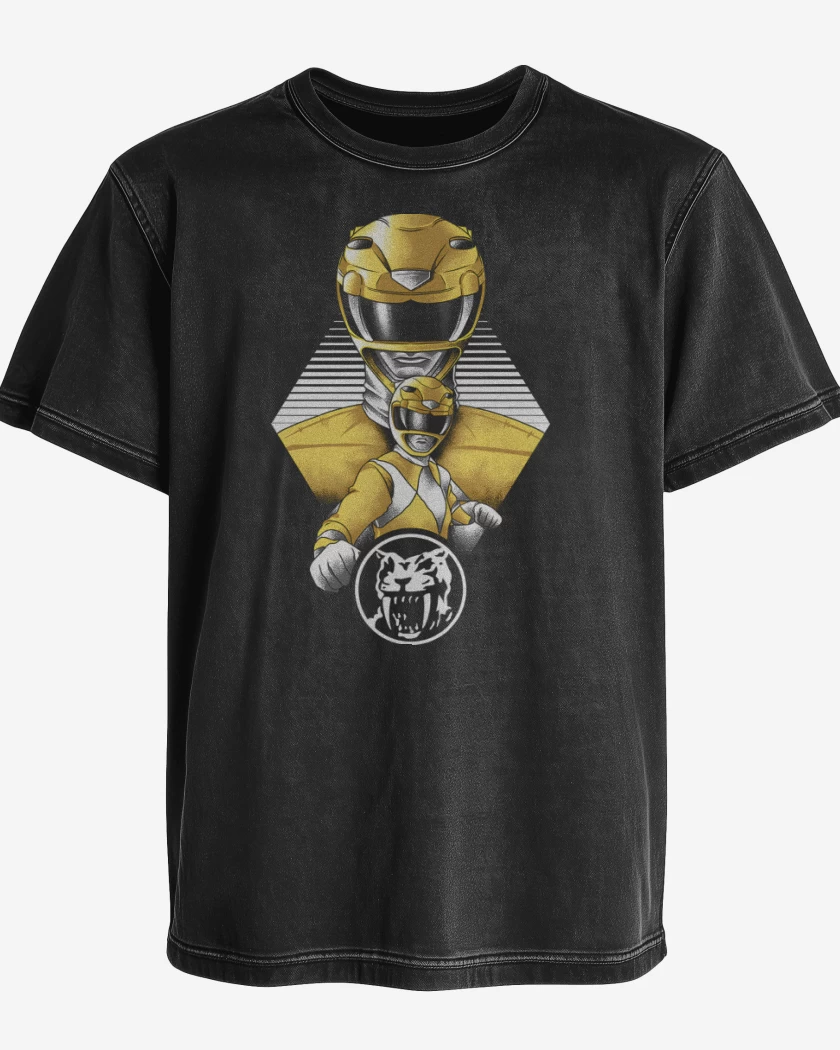 Polera desgastada Yellow Ranger