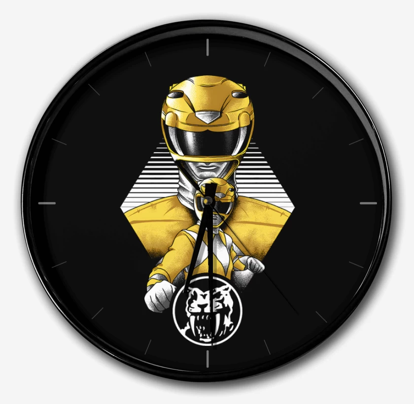 Reloj Negro de Yellow Ranger