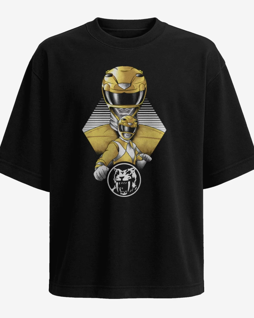 Polera Oversize Negro de Yellow Ranger