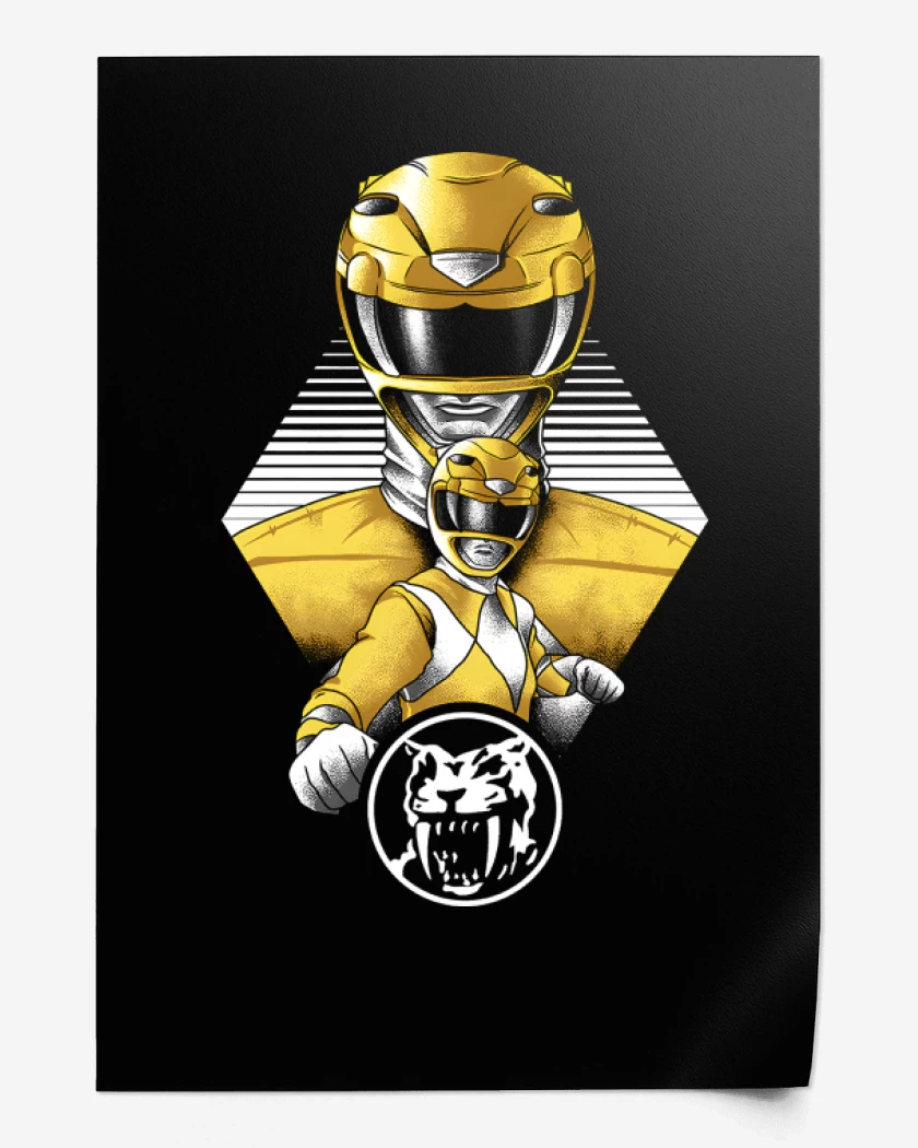 Print Negro de Yellow Ranger