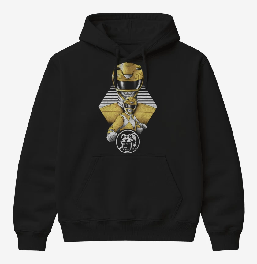 Poleron Canguro básico Negro de Yellow Ranger