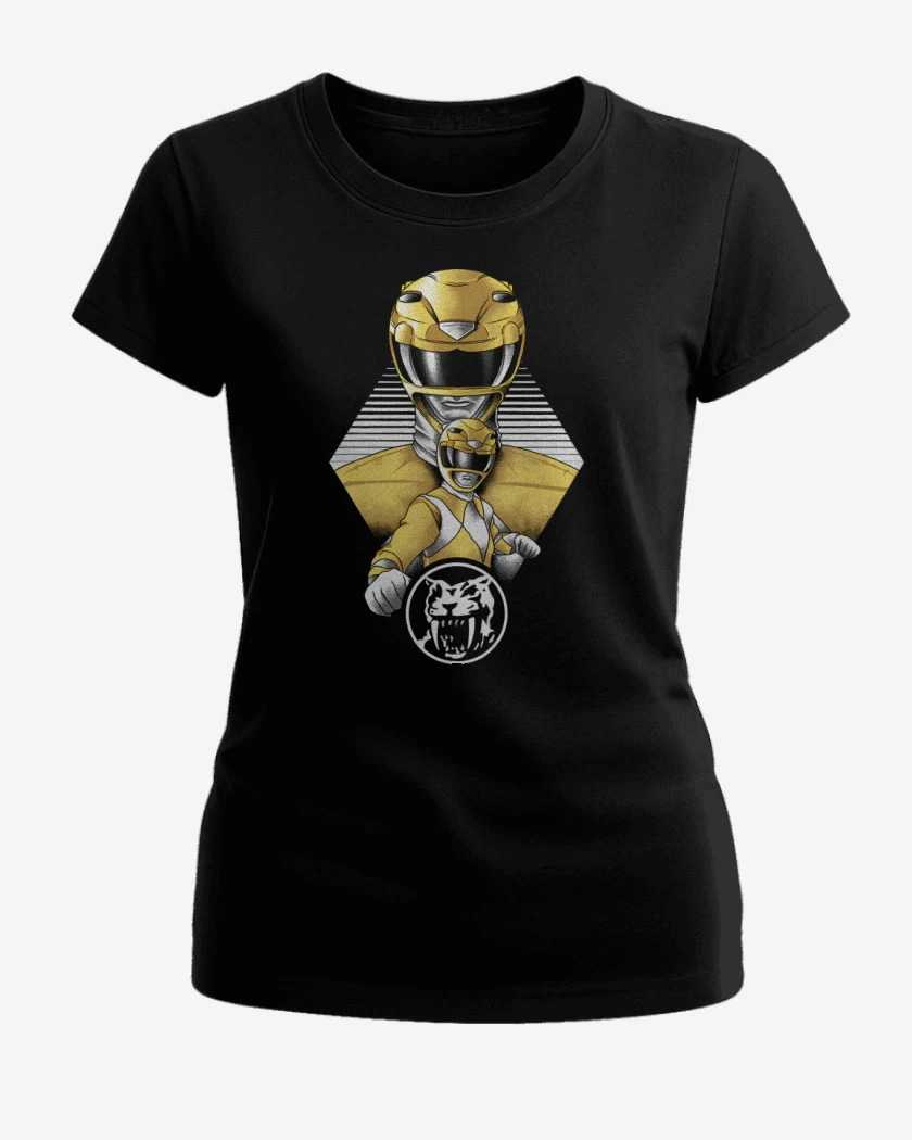 Polera de Mujer Negro de Yellow Ranger