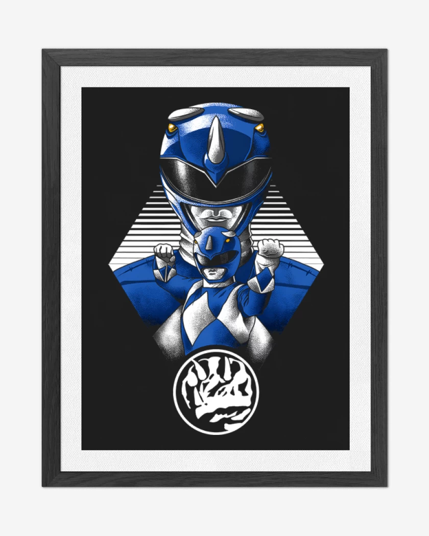 Cuadro decorativo Negro de Blue Ranger 