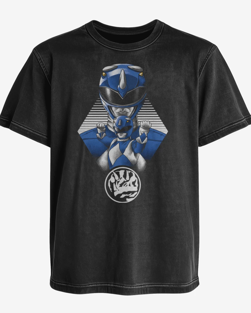 Polera desgastada Blue Ranger 