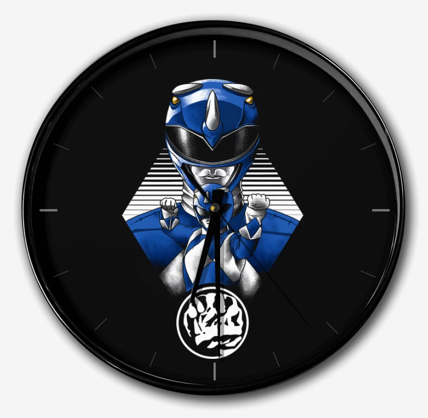 Reloj Negro de Blue Ranger 