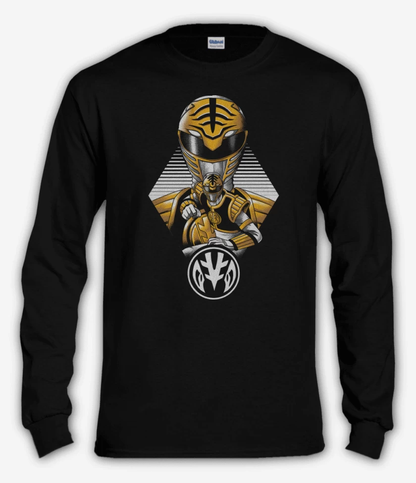 Polera manga larga Negro de White Ranger