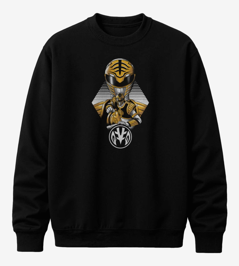 Poleron polo Negro de White Ranger