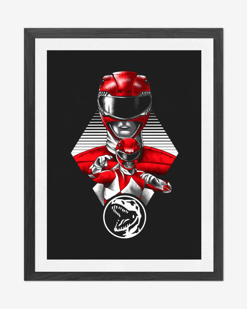 Cuadro decorativo Negro de Red Ranger
