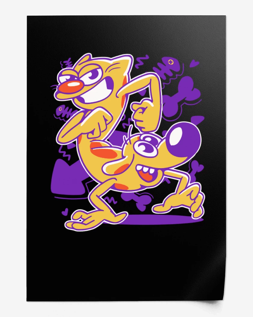 Print Cat Dog 