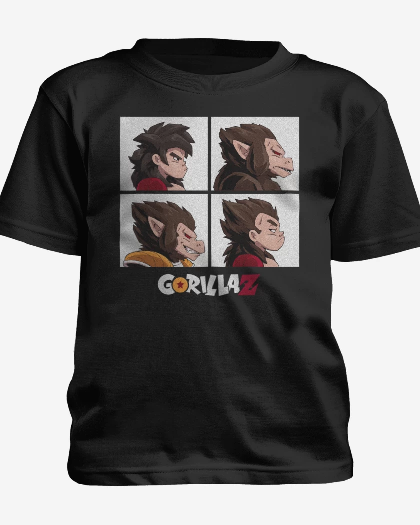 Polera de niño Negro de GorilaZ