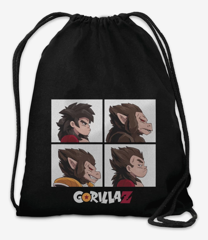 Mochila Negro de GorilaZ