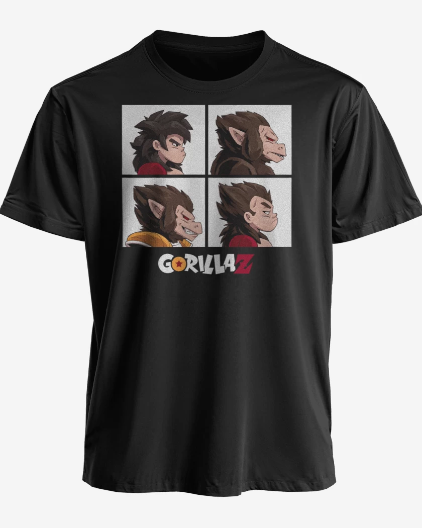 Polera premium Negro de GorilaZ