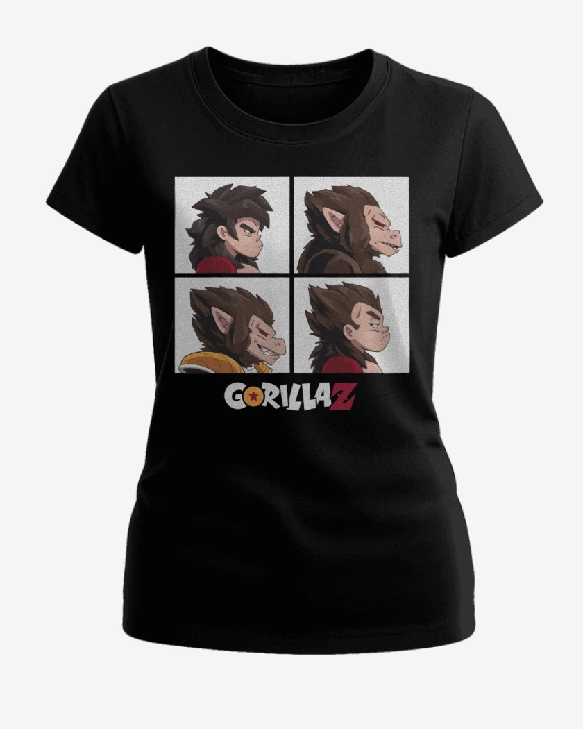 Polera de Mujer Negro de GorilaZ