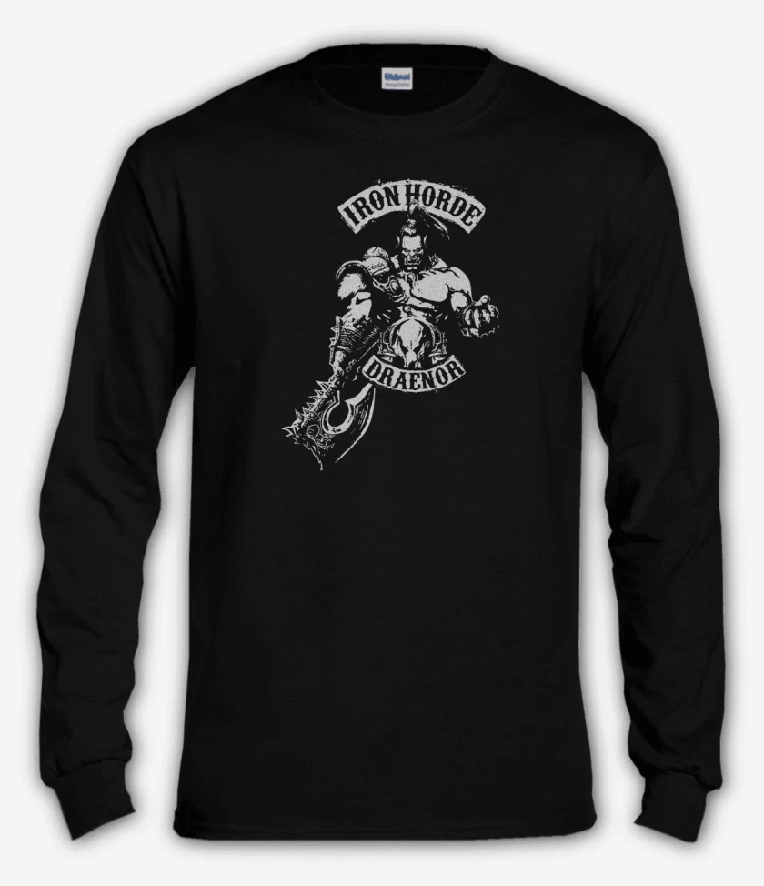 Polera manga larga Negro de Horda de hierro