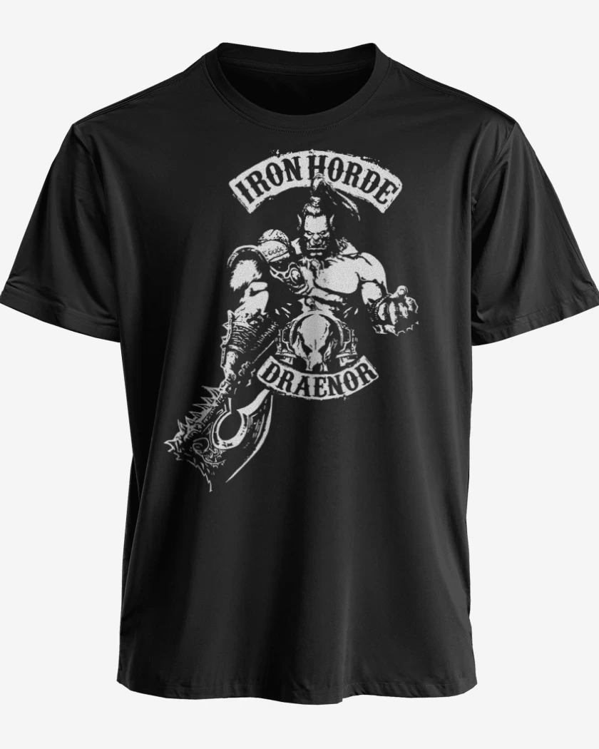 Polera premium Negro de Horda de hierro