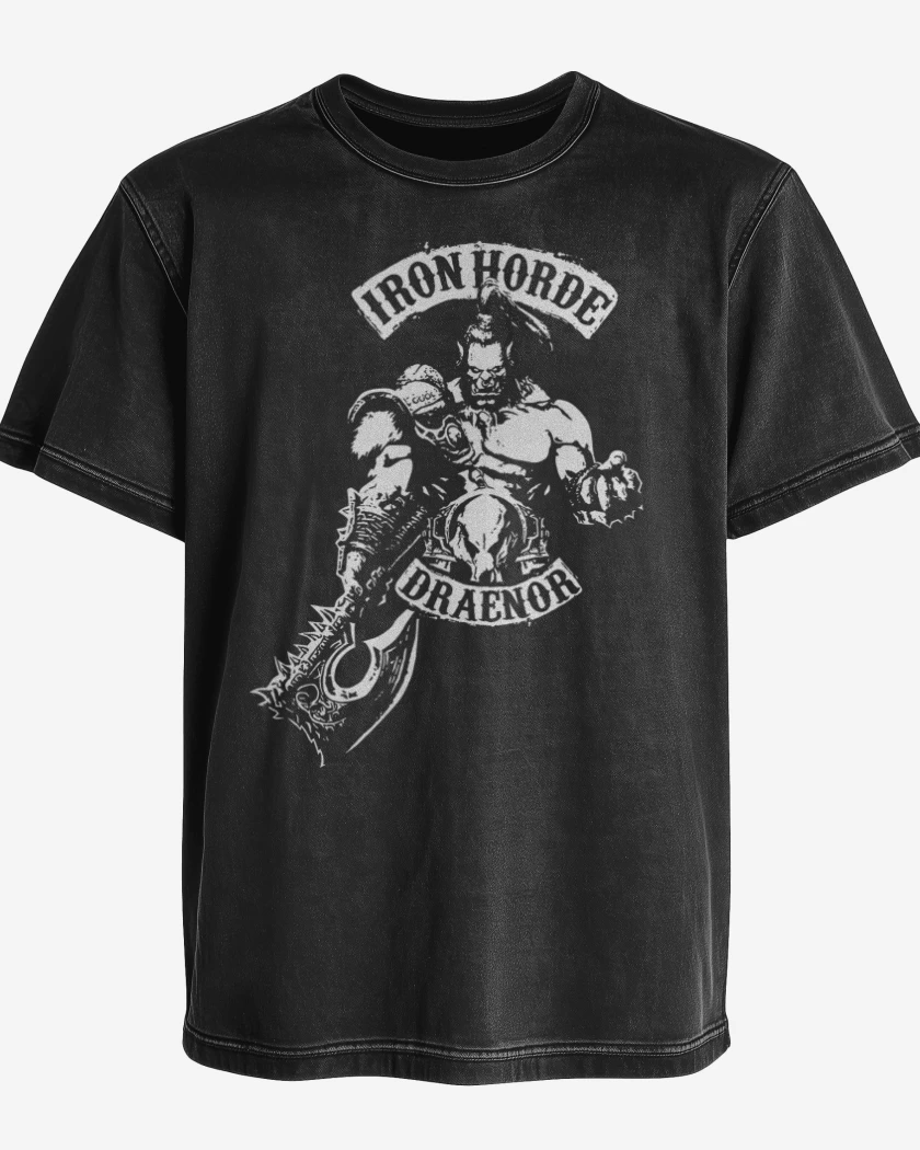 Polera desgastada Horda de hierro