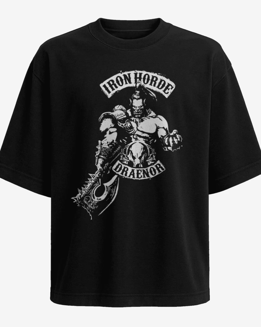 Polera Oversize Horda de hierro