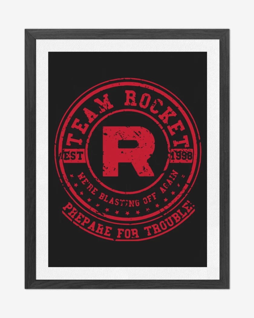 Cuadro decorativo Negro de Team R