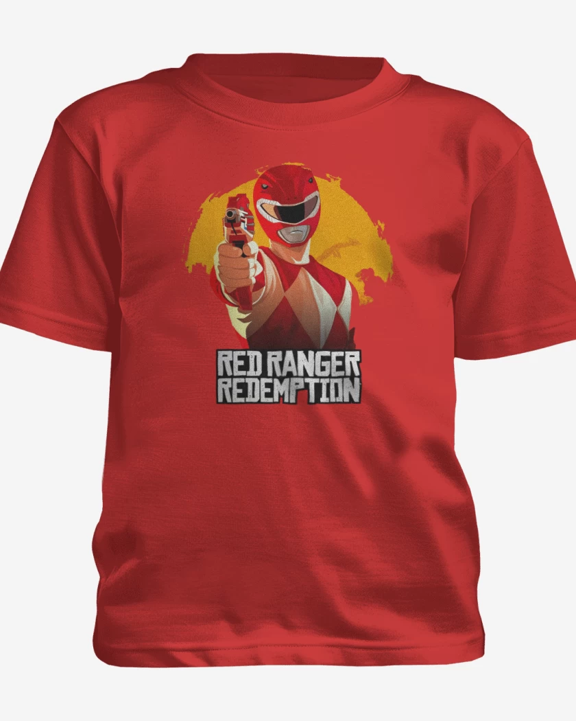 Polera de niño Rojo de Red ranger redemption