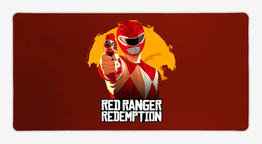 Mouse pad Gamer Rojo de Red ranger redemption