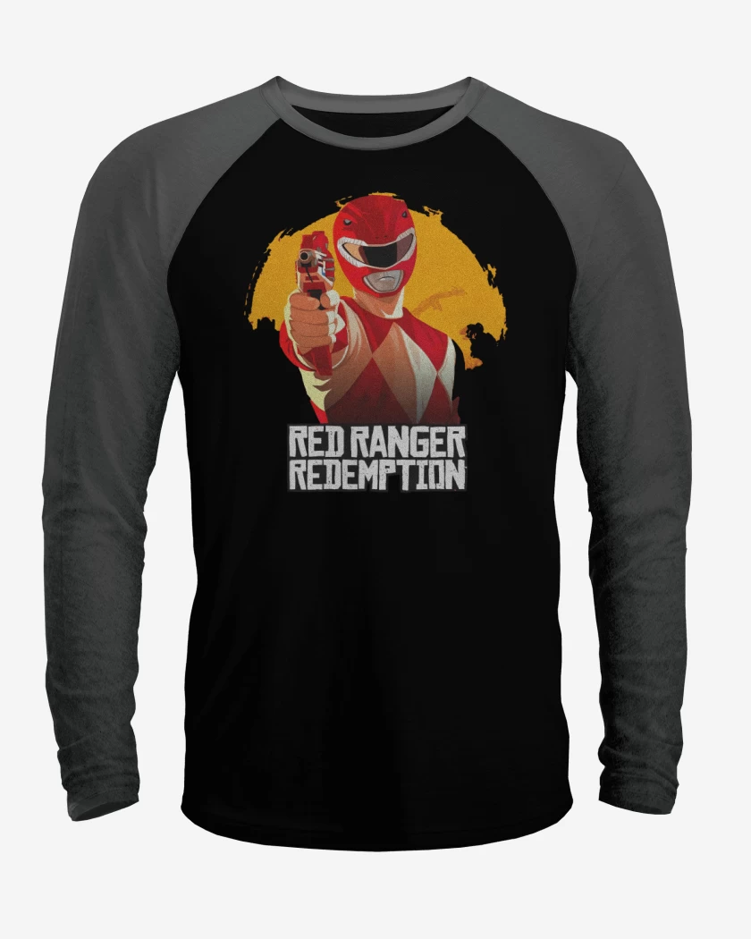 Polera Raglan Red ranger redemption