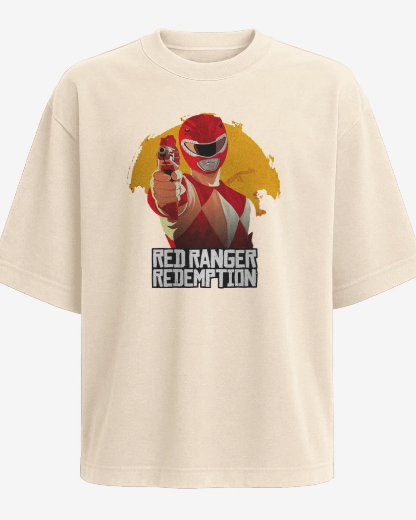Polera Oversize Red ranger redemption