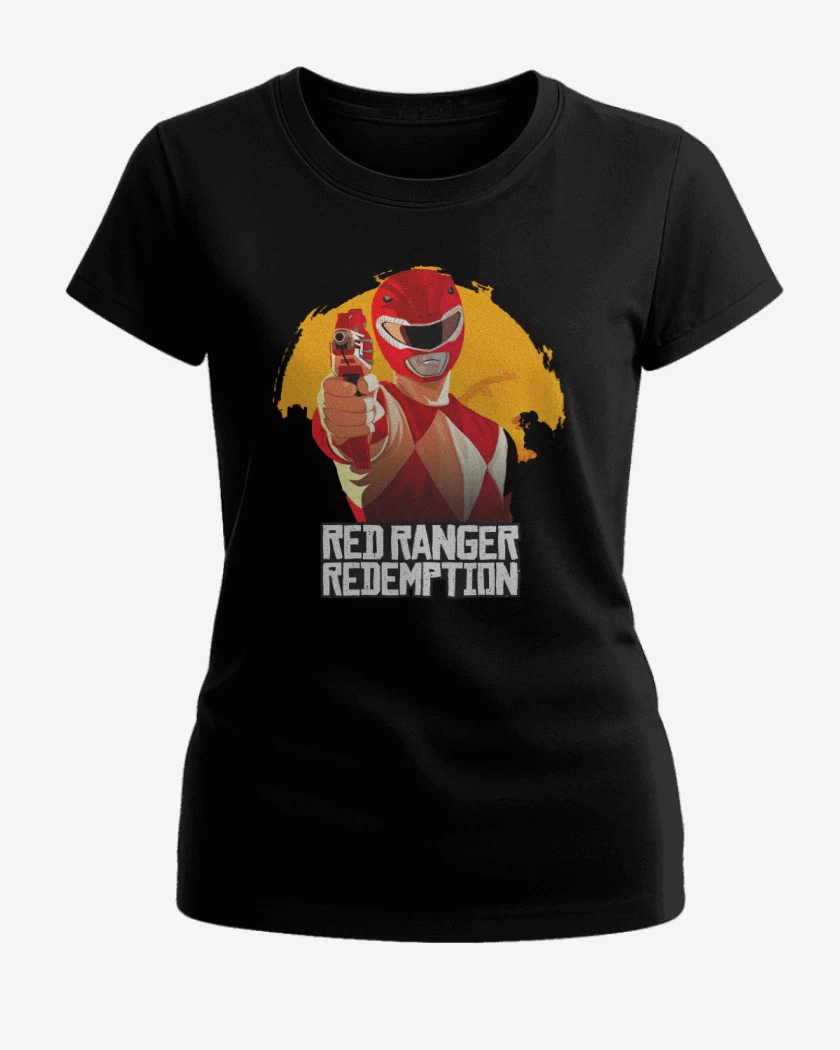 Polera de Mujer Negro de Red ranger redemption